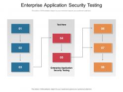 Enterprise application security testing ppt powerpoint presentation styles clipart cpb