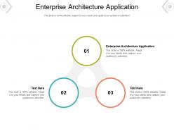 Enterprise architecture application ppt powerpoint presentation visual aids outline cpb