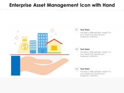 Enterprise Asset Management Icon With Hand