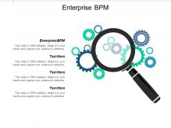 Enterprise bpm ppt powerpoint presentation icon gridlines cpb