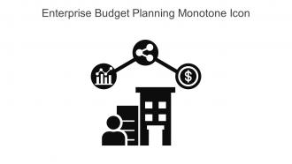 Enterprise Budget Planning Monotone Icon In Powerpoint Pptx Png And Editable Eps Format