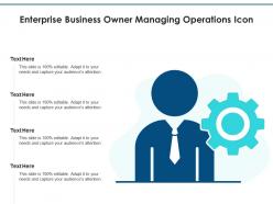 Enterprise Business Owner Managing Operations Icon