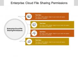 Enterprise cloud file sharing permissions ppt powerpoint presentation summary graphics tutorials cpb