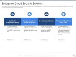 Enterprise Cloud Security Solutions Cloud Security IT Ppt Formats