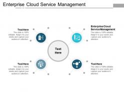 Enterprise cloud service management ppt powerpoint presentation infographics samples cpb