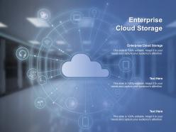 Enterprise cloud storage ppt powerpoint presentation portfolio information cpb