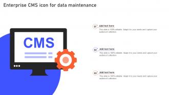 Enterprise CMS Icon For Data Maintenance