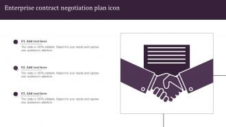 Enterprise Contract Negotiation Plan Icon