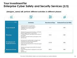 Enterprise Cyber Safety And Security Proposal Powerpoint Presentation Slides