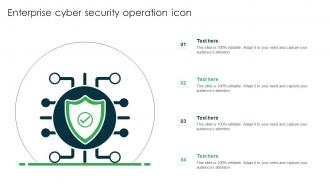 Enterprise Cyber Security Operation Icon