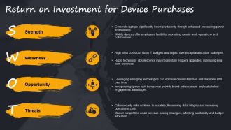 Enterprise Device Comparison Corporate Laptops Phones PPT Demonstration AT Impactful Designed