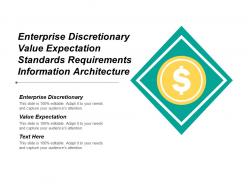 Enterprise discretionary value expectation standards requirements information architecture