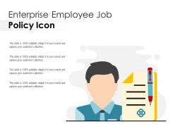 Enterprise employee job policy icon