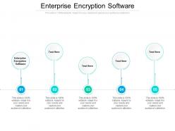 Enterprise encryption software ppt powerpoint presentation file inspiration cpb