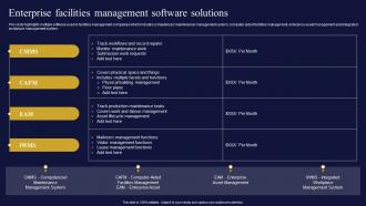 Enterprise Facilities Management Software Solutions Facilities Management And Maintenance Company