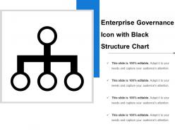 Enterprise Governance Icon With Black Structure Chart