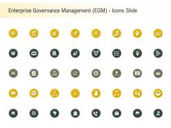 Enterprise governance management egm icons slide ppt powerpoint presentation infographics shapes