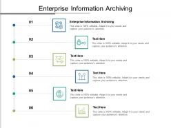 Enterprise information archiving ppt powerpoint presentation infographics deck cpb