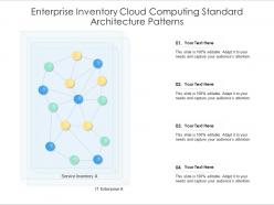 Enterprise inventory cloud computing standard architecture patterns ppt powerpoint slide