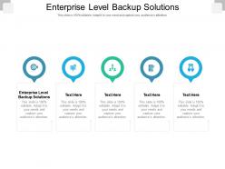 Enterprise level backup solutions ppt powerpoint presentation model cpb
