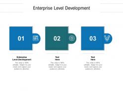 Enterprise level development ppt powerpoint presentation ideas portrait cpb