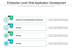 Enterprise level web application development ppt powerpoint presentation model cpb