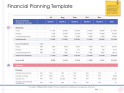 Enterprise Management Financial Planning Template Ppt Designs