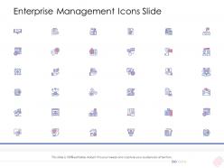 Enterprise management icons slide ppt background