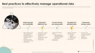 Enterprise Management Mitigation Plan Best Practices To Effectively Manage Operational Risks