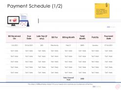 Enterprise Management Payment Schedule Ppt Designs