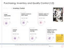 Enterprise management purchasing inventory and quality control ppt background