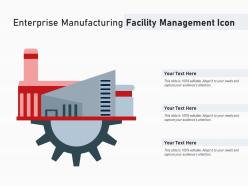 Enterprise manufacturing facility management icon