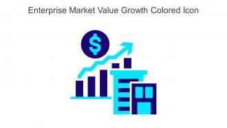 Enterprise Market Value Growth Colored Icon In Powerpoint Pptx Png And Editable Eps Format