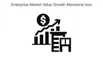 Enterprise Market Value Growth Monotone Icon In Powerpoint Pptx Png And Editable Eps Format