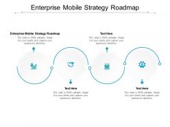 Enterprise mobile strategy roadmap ppt powerpoint presentation show samples cpb