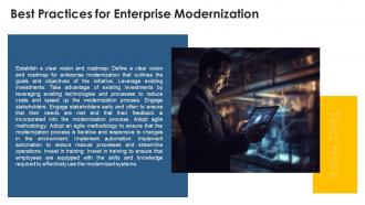 Enterprise Modernization Powerpoint Presentation And Google Slides ICP Idea Images
