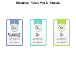 Enterprise needs mobile strategy ppt powerpoint presentation gallery slide cpb