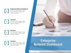 Enterprise network dashboard ppt powerpoint presentation summary visual aids cpb