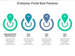 Enterprise portal best practices ppt powerpoint presentation icon maker cpb