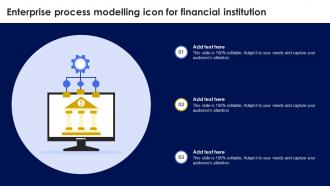 Enterprise Process Modelling Icon For Financial Institution