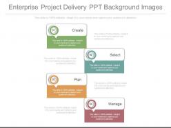 Enterprise project delivery ppt background images