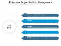 Enterprise project portfolio management ppt powerpoint presentation themes cpb