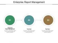 Enterprise report management ppt powerpoint presentation infographics slide cpb