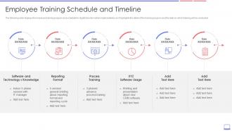 Enterprise Resource Planning Erp Transformation Roadmap Employee Training Schedule Timeline