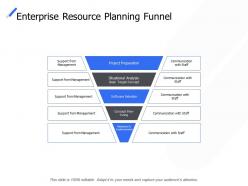 Enterprise resource planning funnel management communication ppt powerpoint presentation