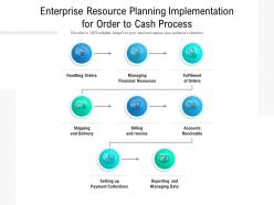 Enterprise resource planning implementation for order to cash process