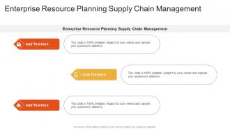Enterprise Resource Planning Supply Chain Management In Powerpoint And Google Slides Cpb