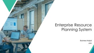 Enterprise Resource Planning System PPT Template AT
