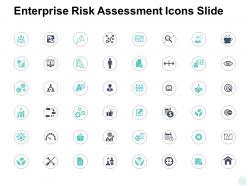 Enterprise risk assessment icons slide growth gear e390 ppt powerpoint icon