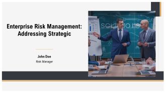 Enterprise Risk Management Addressing Strategic PPT Information AT